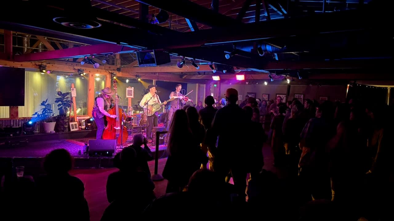 Live band performing at The Hivve on a Friday night with crowd watching