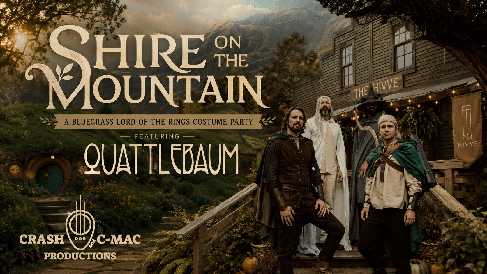 Shire on The Mountain: A Bluegrass Lord of The Rings Costume Party featuring Quattlebaum